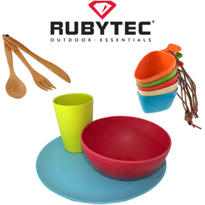 Rubytec bamboe serviesset