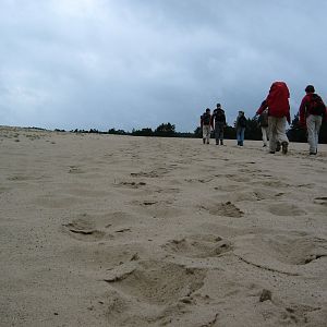 Wandelen in het zand